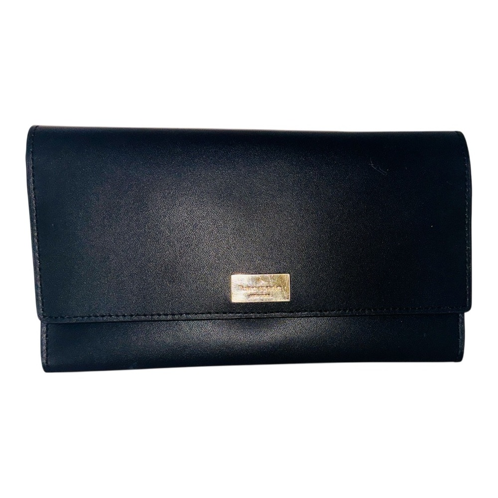 Kate Spade Black Wallet with Gold Accent